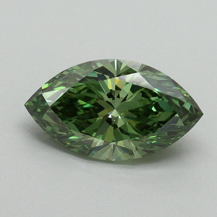 1.50 Ct. Fancy Vivid Green Marquise Lab Grown Diamond
