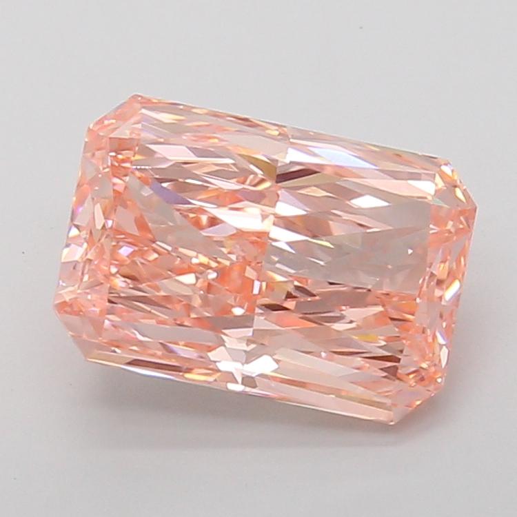 2.89 Ct. Fancy Vivid Pink Radiant Lab Grown Diamond