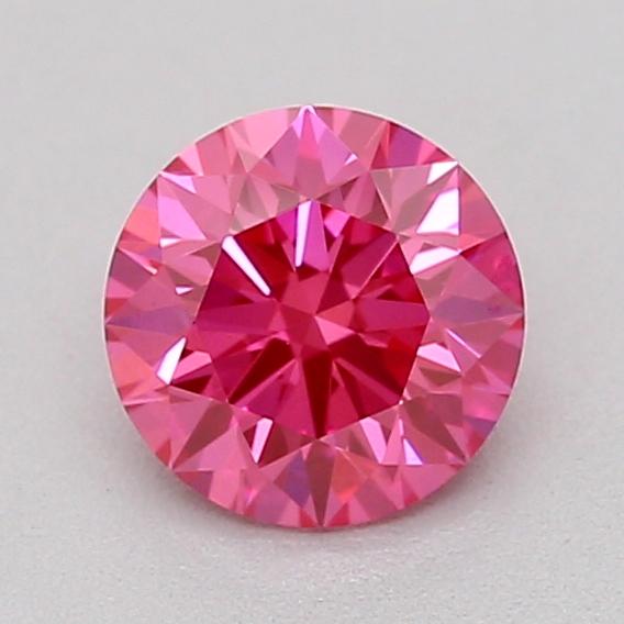 0.35 Ct. Fancy Vivid  Pink Round Lab Grown Diamond