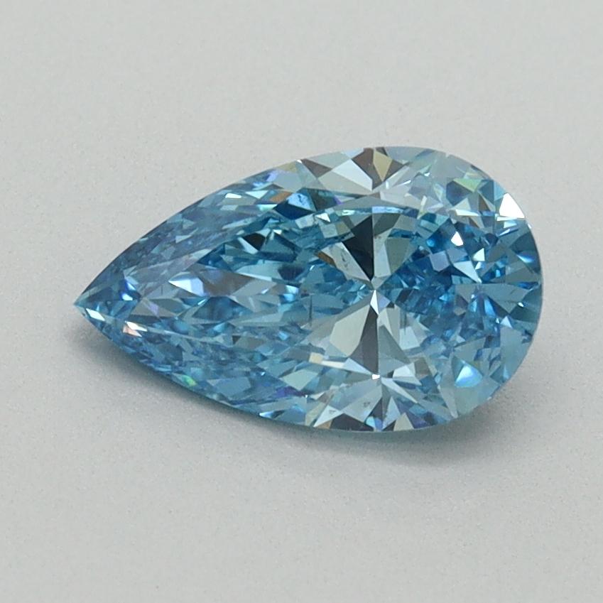 1.01 Ct. Fancy Vivid Blue Pear Lab Grown Diamond