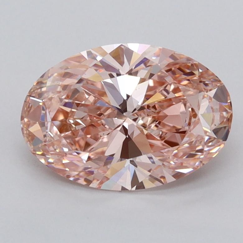 1.59 Ct. Fancy Intense  Pink Oval Lab Grown Diamond