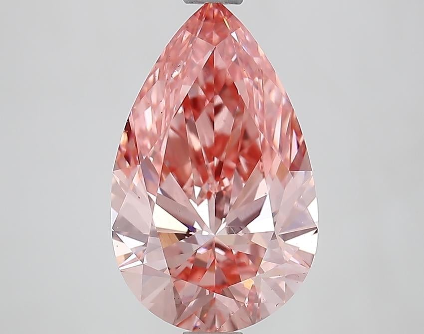 2.85 Ct. Fancy Vivid Pink Pear Lab Grown Diamond