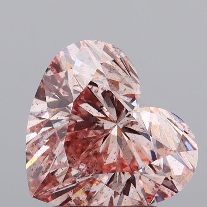 2.55 Ct. Fancy Intense  Pink Heart Lab Grown Diamond