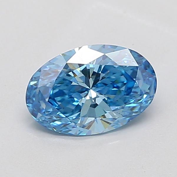 1.07 Ct. Fancy Vivid Blue Oval Lab Grown Diamond