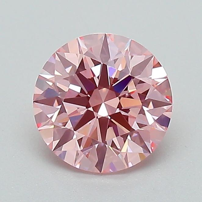 1.01 Ct. Fancy Vivid Pink Round Lab Grown Diamond