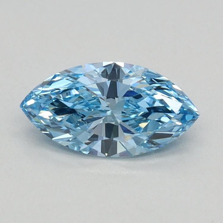 0.37 Ct. Fancy Vivid Blue Marquise Lab Grown Diamond