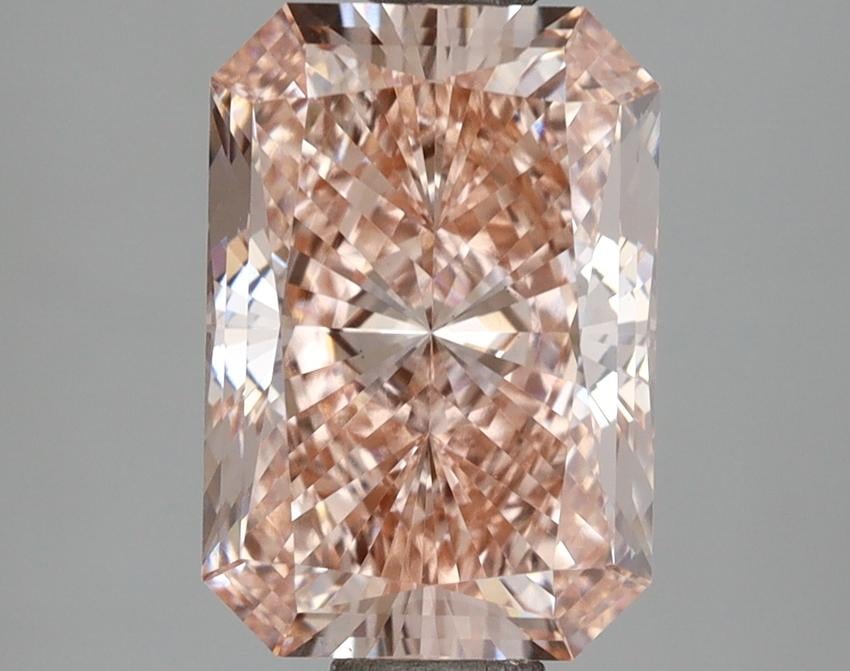 2.55 Ct. Fancy Intense Pink Radiant Lab Grown Diamond