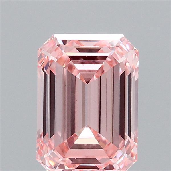 1.55 Ct. Fancy Vivid Pink Emerald Lab Grown Diamond