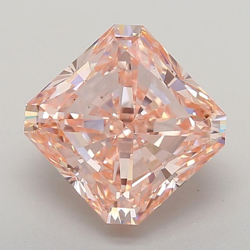 4.00 Ct. Fancy Intense  Pink Cushion Lab Grown Diamond