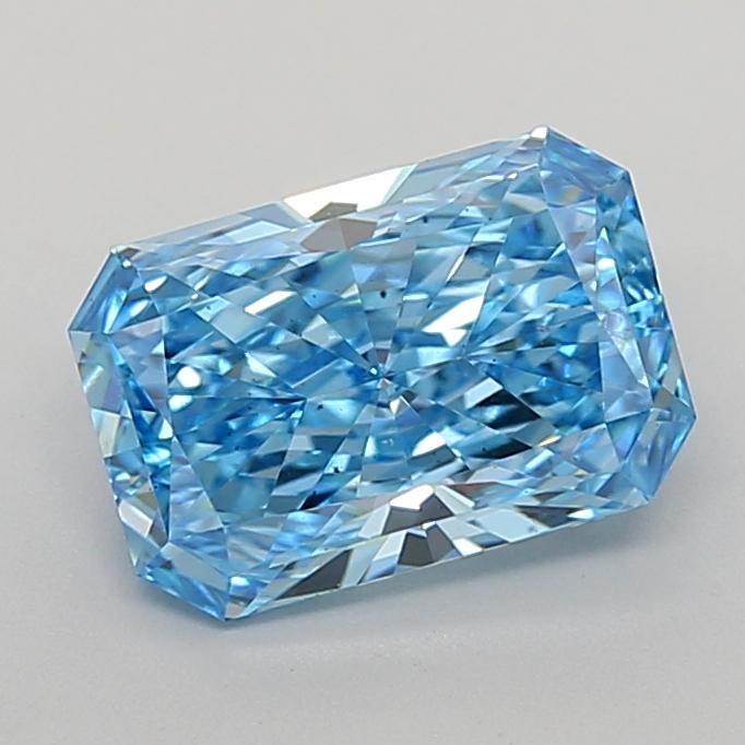 2.00 Ct. Fancy Vivid  Blue Radiant Lab Grown Diamond