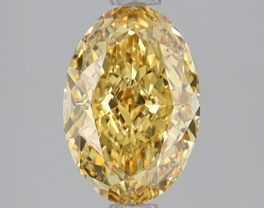 2.08 Ct. Fancy Vivid Yellow Oval Lab Grown Diamond