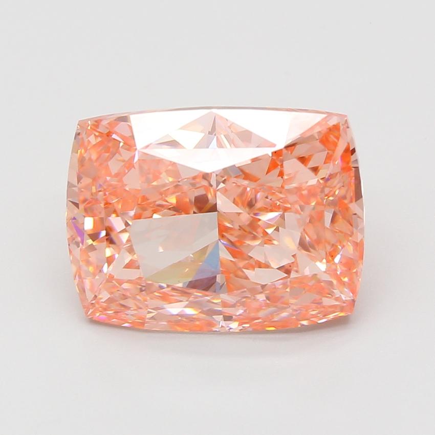 11.06 Ct. Fancy Vivid Pink Cushion Lab Grown Diamond