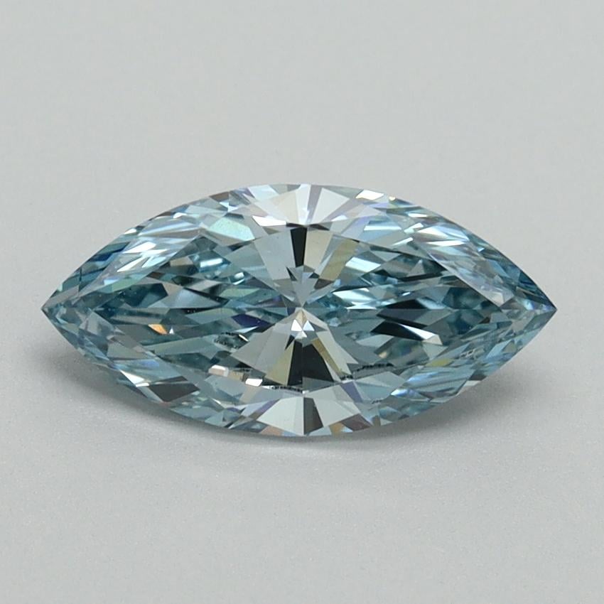 1.00 Ct. Fancy Vivid Blue Marquise Lab Grown Diamond