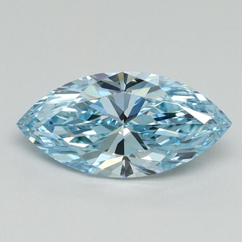 1.00 Ct. Fancy Vivid Blue Marquise Lab Grown Diamond