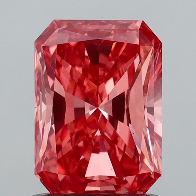 1.14 Ct. Fancy Vivid  Pink Radiant Lab Grown Diamond