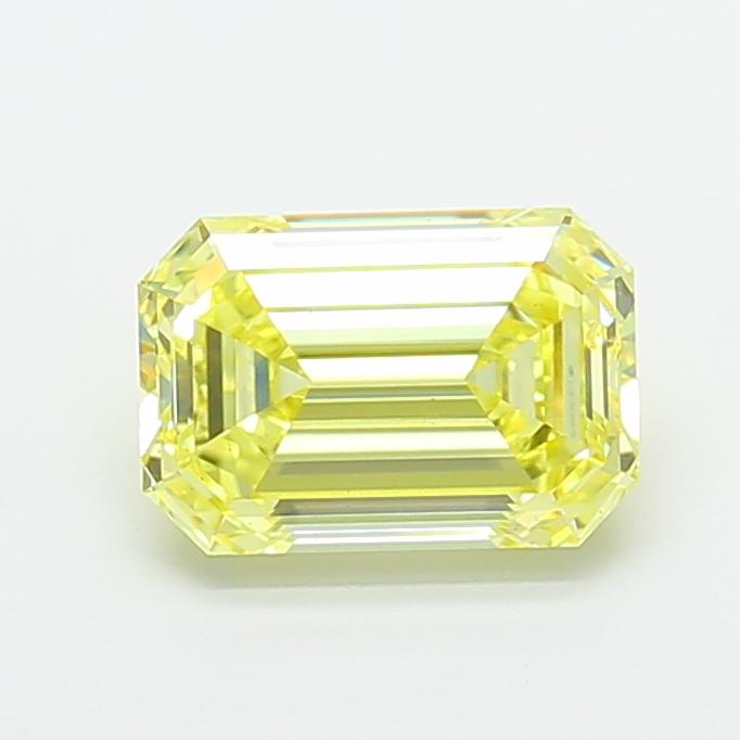 3.14 Ct. Fancy Yellow Emerald Lab Grown Diamond