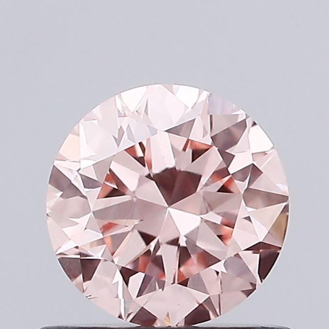 0.70 Ct. Fancy Intense Pink Round Lab Grown Diamond
