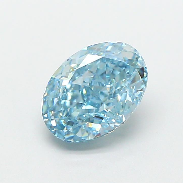 3.01 Ct. Fancy Blue Oval Lab Grown Diamond
