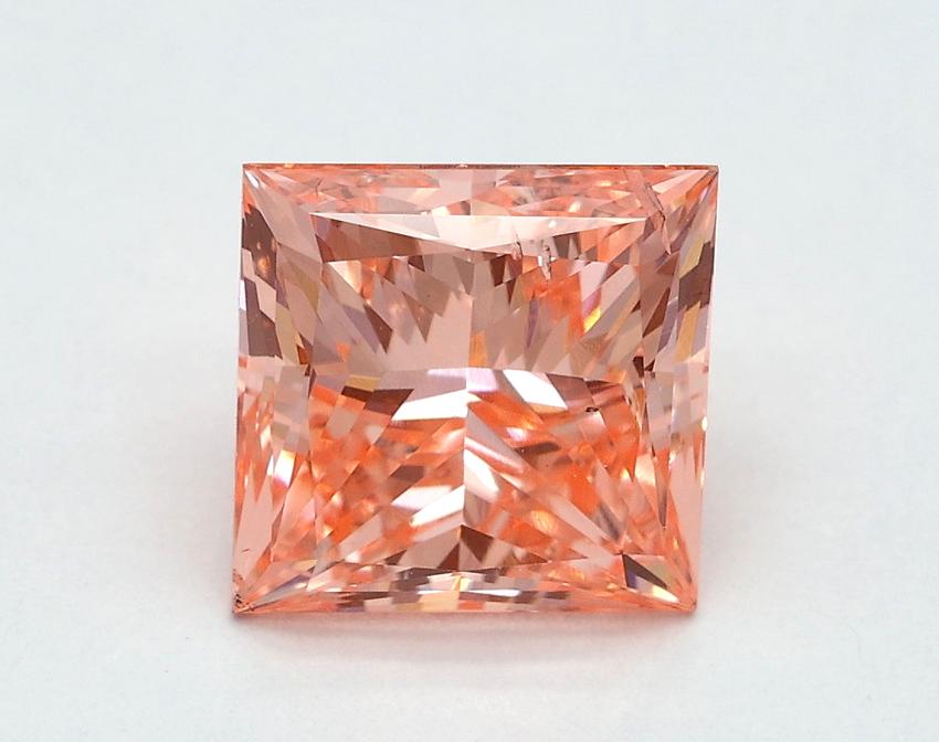 2.01 Ct. Fancy Vivid Pink Princess Lab Grown Diamond