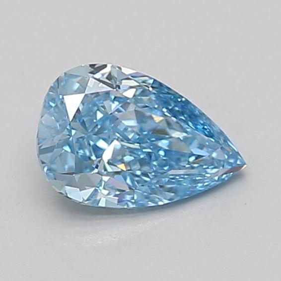 0.89 Ct. Fancy Vivid Blue Pear Lab Grown Diamond