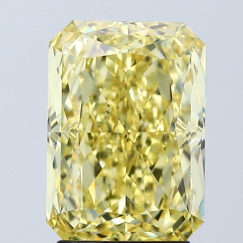 3.06 Ct. Fancy Vivid Yellow Radiant Lab Grown Diamond