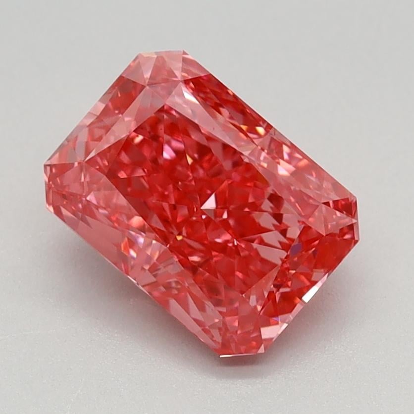1.42 Ct. Fancy Vivid Pink Radiant Lab Grown Diamond
