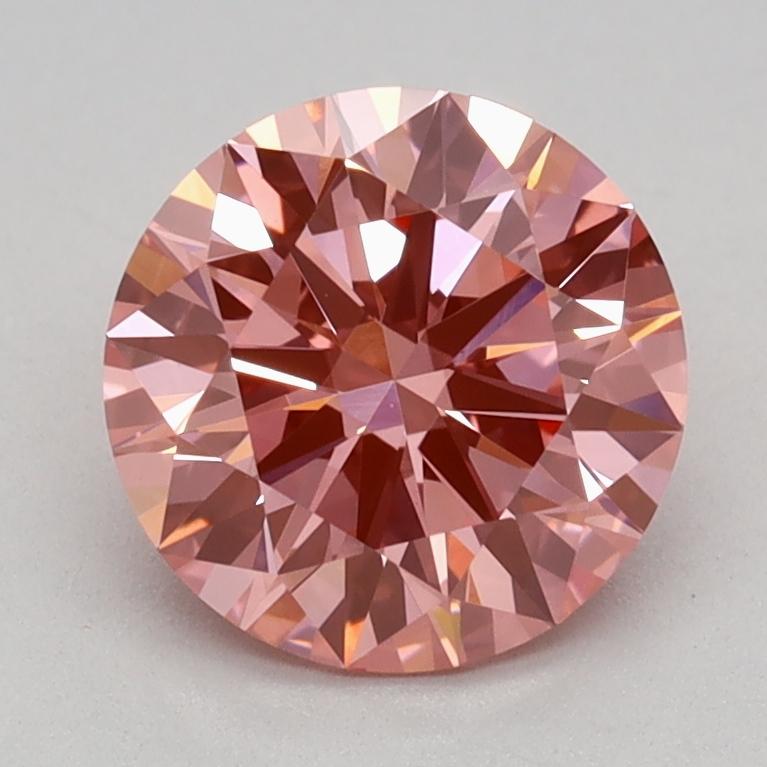 1.21 Ct. Fancy Vivid Pink Round Lab Grown Diamond