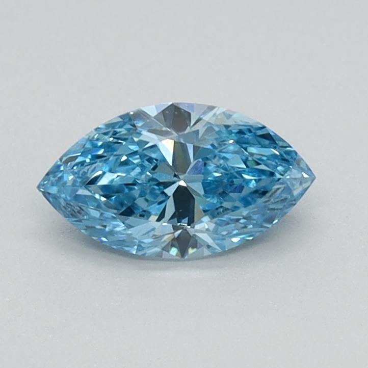 0.36 Ct. Fancy Vivid Blue Marquise Lab Grown Diamond