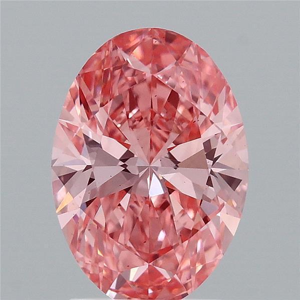 2.09 Ct. Fancy Vivid Pink Oval Lab Grown Diamond