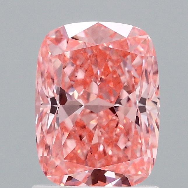 1.51 Ct. Fancy Vivid Pink Cushion Lab Grown Diamond