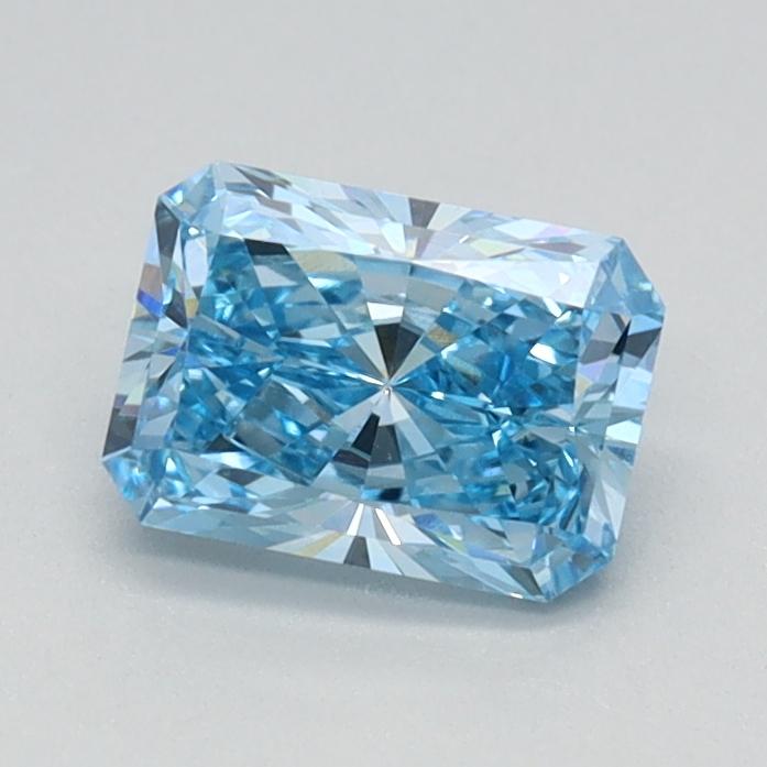 0.71 Ct. Fancy Vivid Blue Radiant Lab Grown Diamond