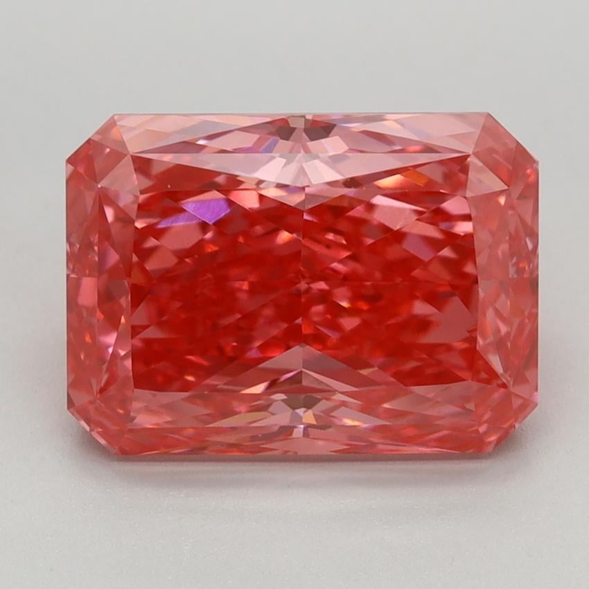 3.56 Ct. Fancy Vivid Pink Radiant Lab Grown Diamond
