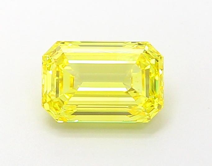 1.21 Ct. Fancy Vivid Yellow Emerald Lab Grown Diamond