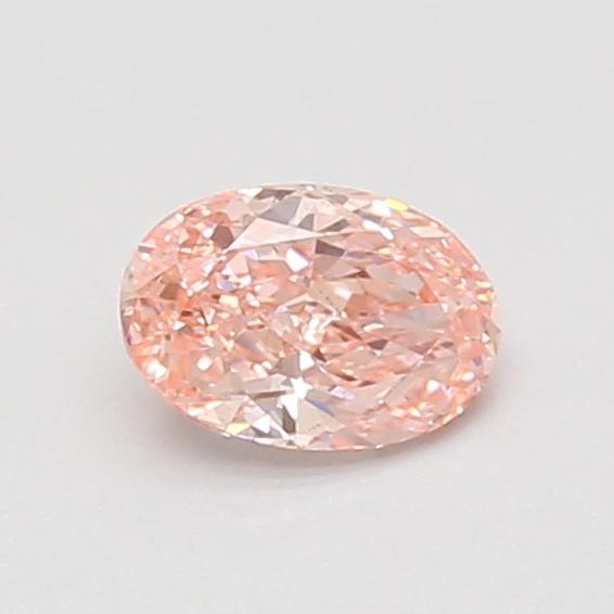 0.51 Ct. Fancy Vivid Pink Oval Lab Grown Diamond