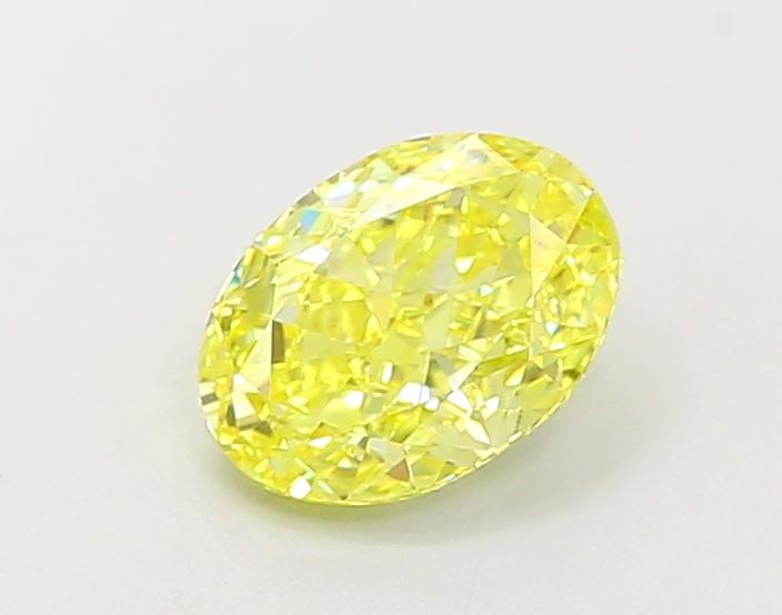 1.19 Ct. Fancy Vivid  Yellow Oval Lab Grown Diamond