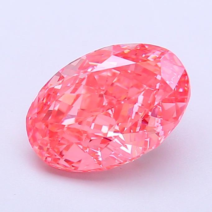 2.01 Ct. Fancy Vivid Pink Oval Lab Grown Diamond