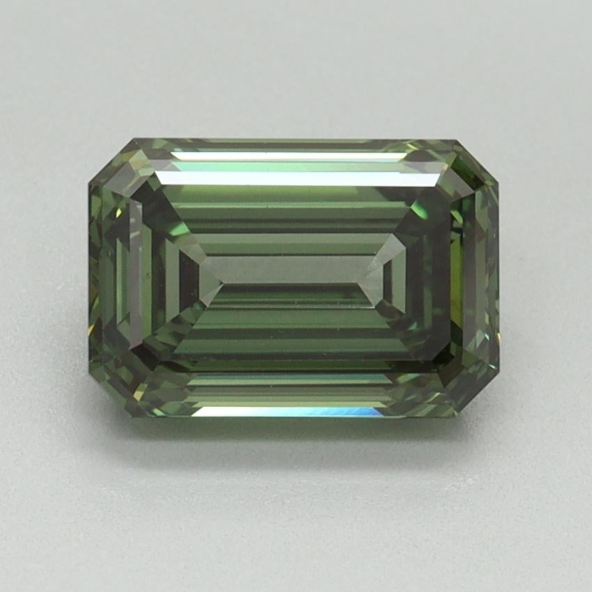 2.07 Ct. Fancy Vivid Green Emerald Lab Grown Diamond