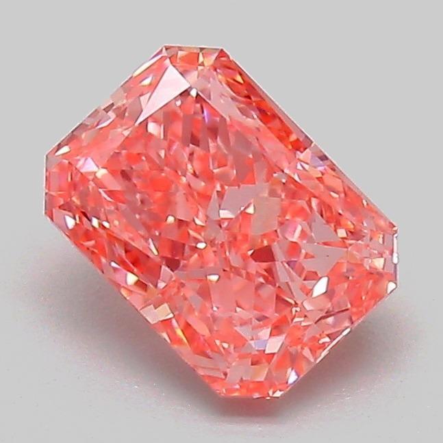 1.12 Ct. Fancy Vivid Pink Radiant Lab Grown Diamond