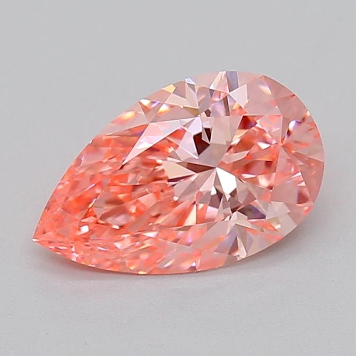 1.01 Ct. Fancy Vivid  Pink Pear Lab Grown Diamond