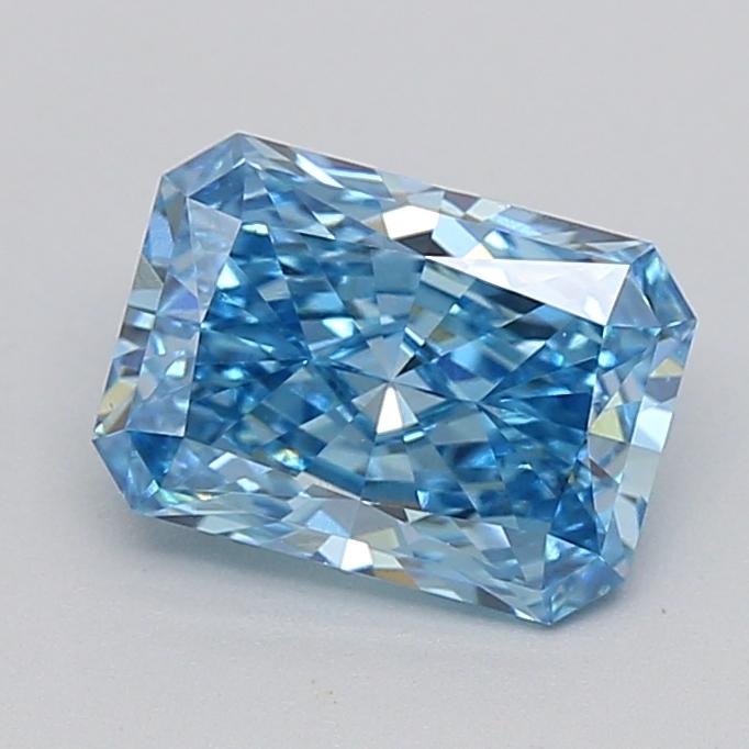 1.54 Ct. Fancy Vivid  Blue Radiant Lab Grown Diamond