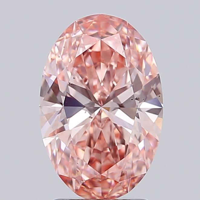 2.07 Ct. Fancy Vivid Pink Oval Lab Grown Diamond