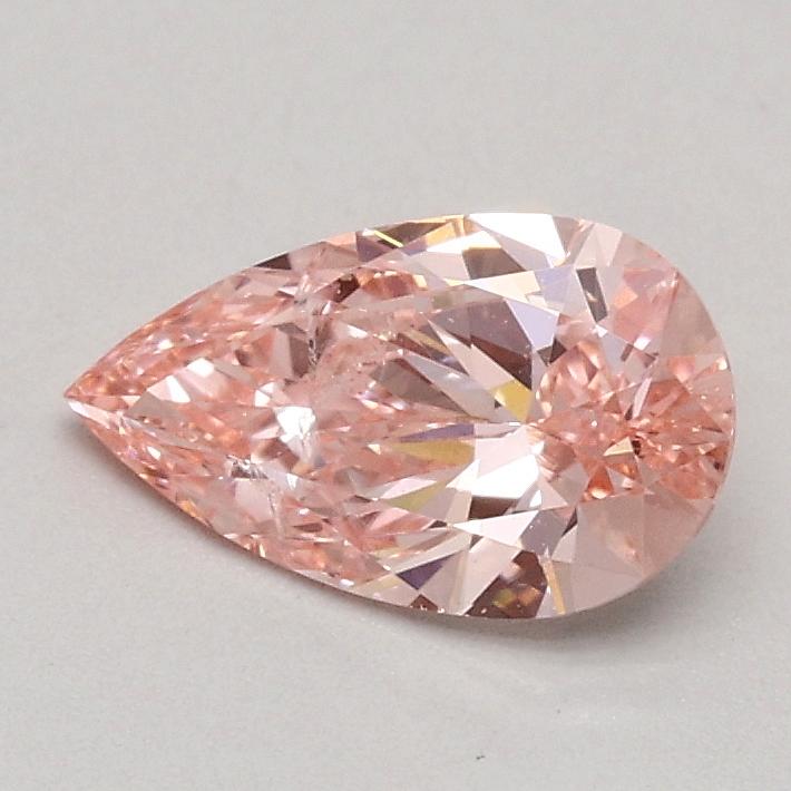 0.52 Ct. Fancy Intense Pink Pear Lab Grown Diamond
