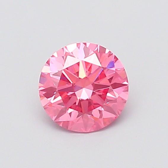 1.07 Ct. Fancy Vivid  Pink Round Lab Grown Diamond