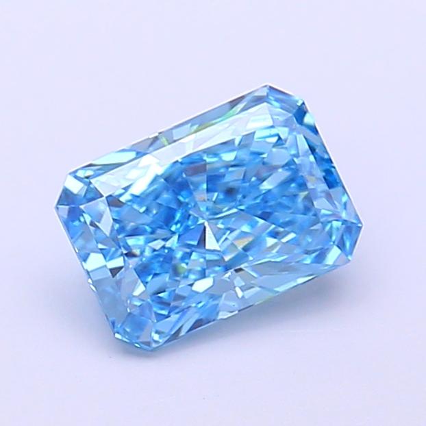 1.08 Ct. Fancy Vivid  Blue Radiant Lab Grown Diamond
