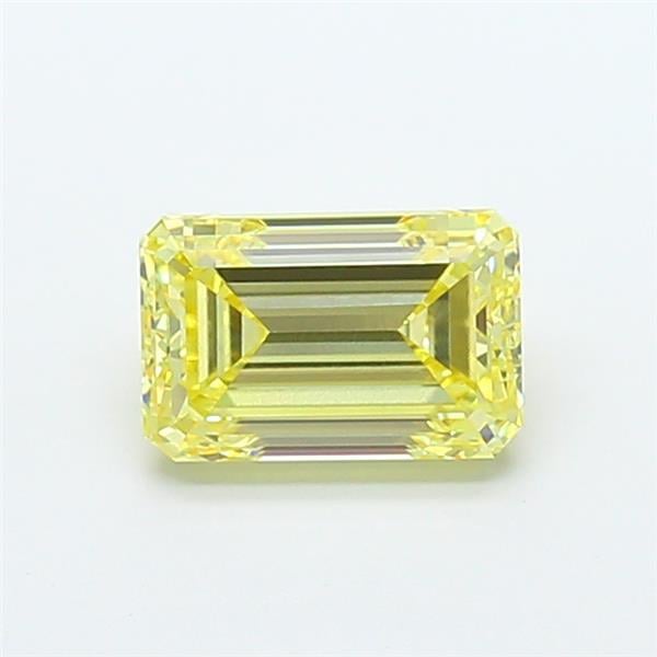 2.50 Ct. Fancy  Yellow Emerald Lab Grown Diamond