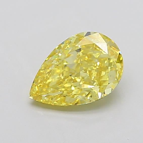 1.54 Ct. Fancy Vivid Yellow Pear Lab Grown Diamond