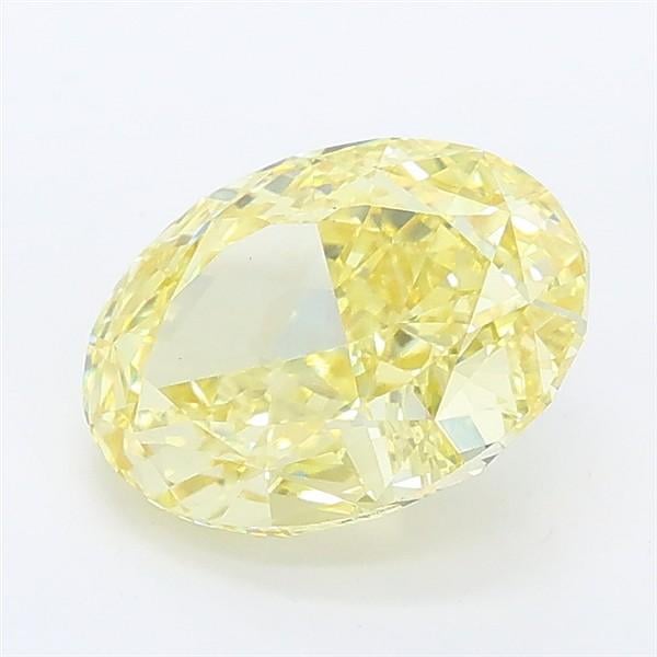 2.10 Ct. Fancy Vivid Yellow Oval Lab Grown Diamond