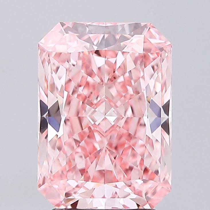 2.72 Ct. Fancy Vivid Pink Radiant Lab Grown Diamond