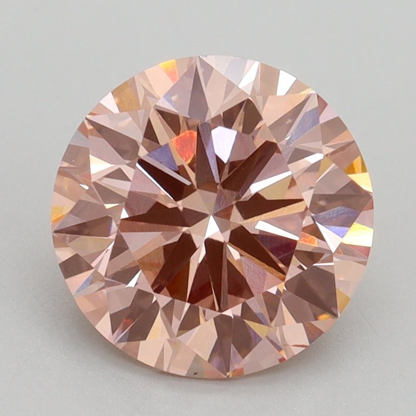 2.61 Ct. Fancy Intense Pink Round Lab Grown Diamond
