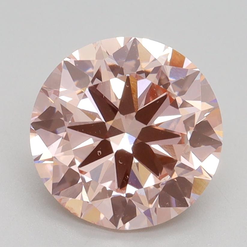 2.50 Ct. Fancy Intense Pink Round Lab Grown Diamond